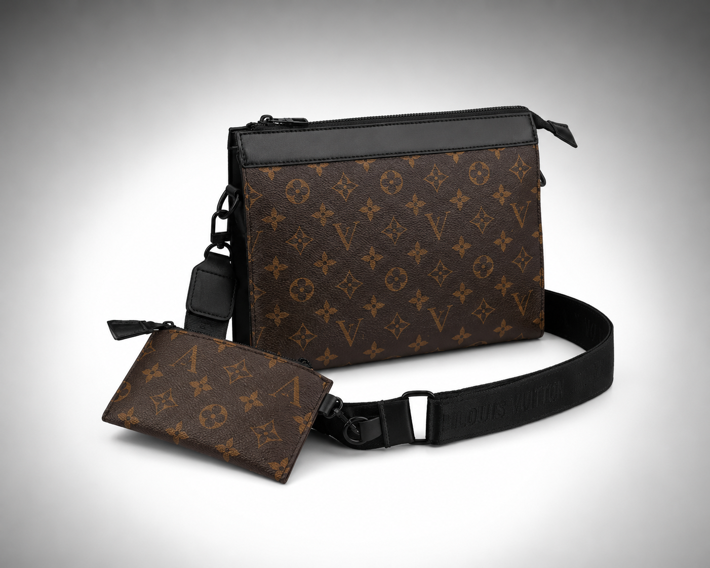 Louis Vuitton sac à bandoulière - district marron