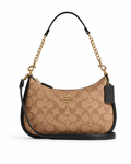 Coach sac d’épaule - teri en toile marron et noir
