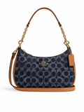Coach sac d’épaule - teri en toile bleu marine