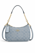 Coach sac d’épaule - teri en toile bleu