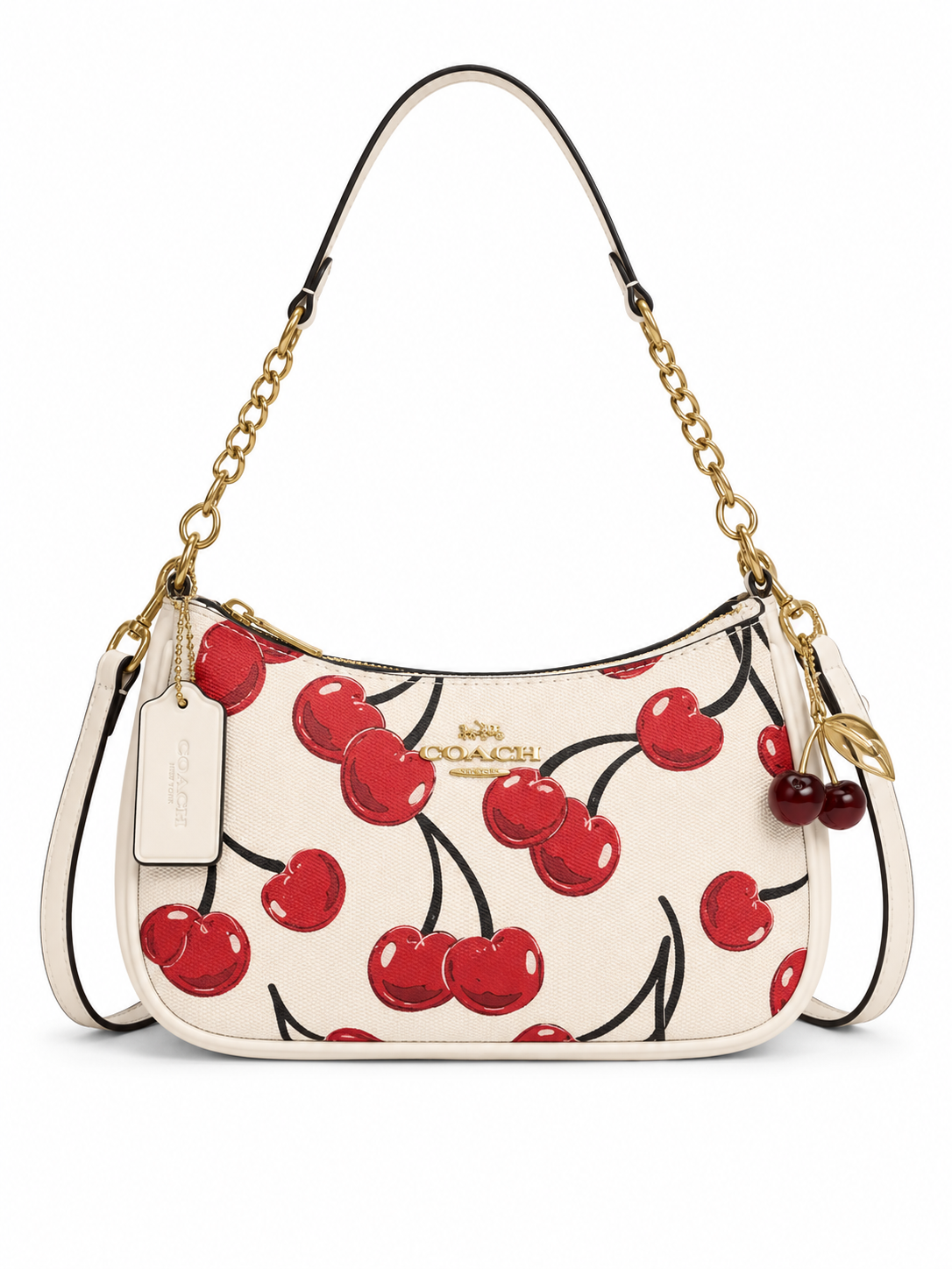 Coach sac d’épaule - teri en toile blanc avec motif
