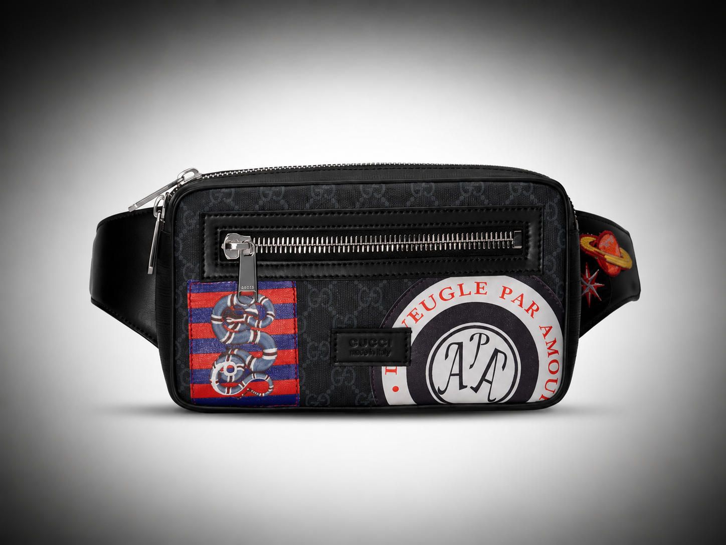 Gucci sac banane - suprême motif night courrier