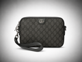 Gucci sac à bandoulière - Ophidia suprême gris / noir