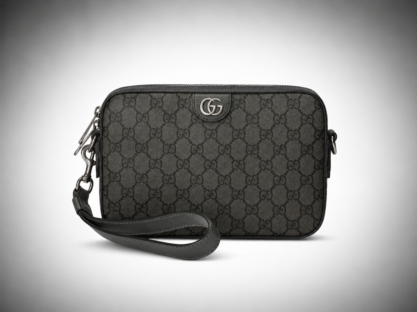 Gucci sac à bandoulière - Ophidia suprême gris / noir
