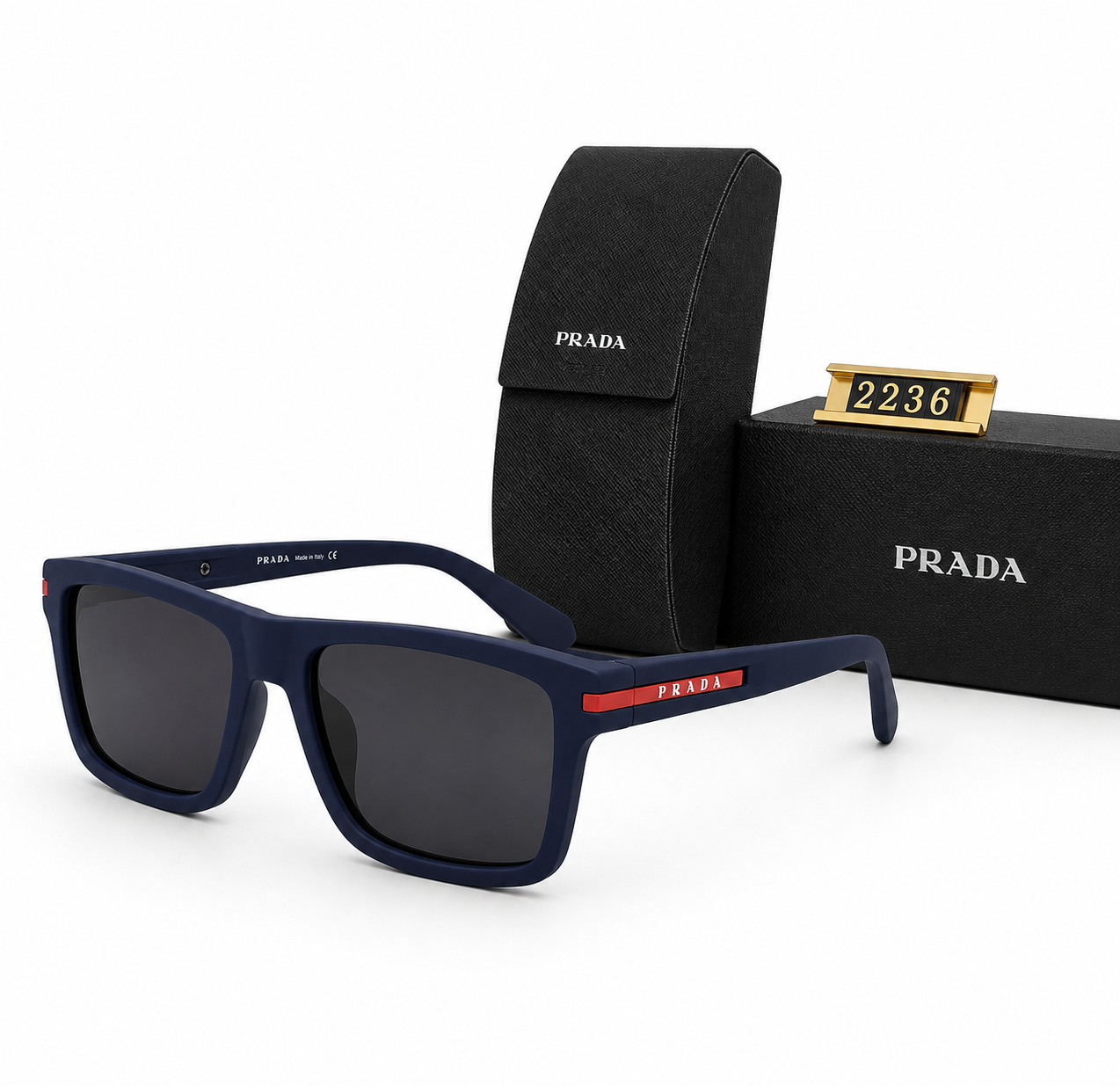 Prada lunette de soleil - Linea rossa PS 05YS bleu