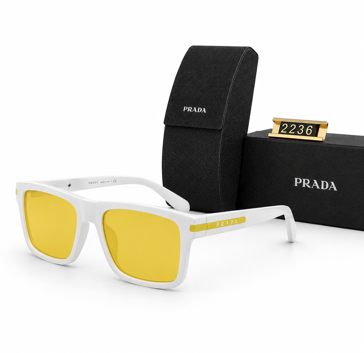 Prada lunette de soleil - Linea rossa PS 05YS jaune