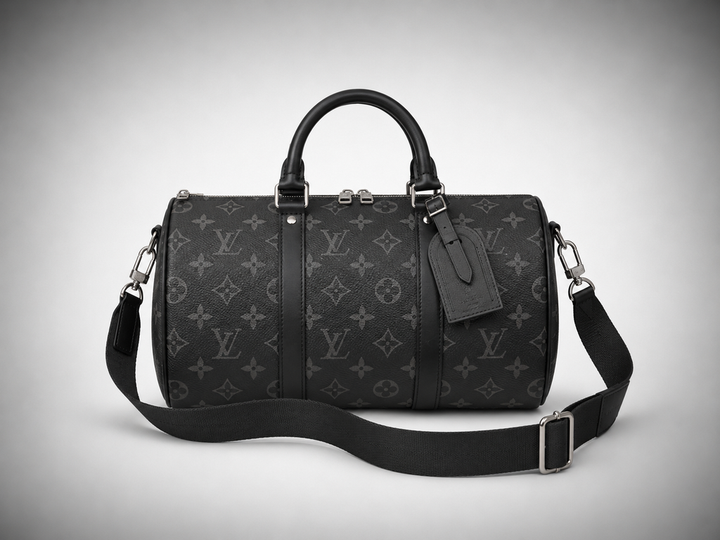 Sac à Bandoulière Louis Vuitton Keepall 25 Noir