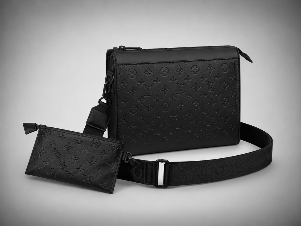 Sac à Bandoulière Louis Vuitton Gaston Cuir Noir