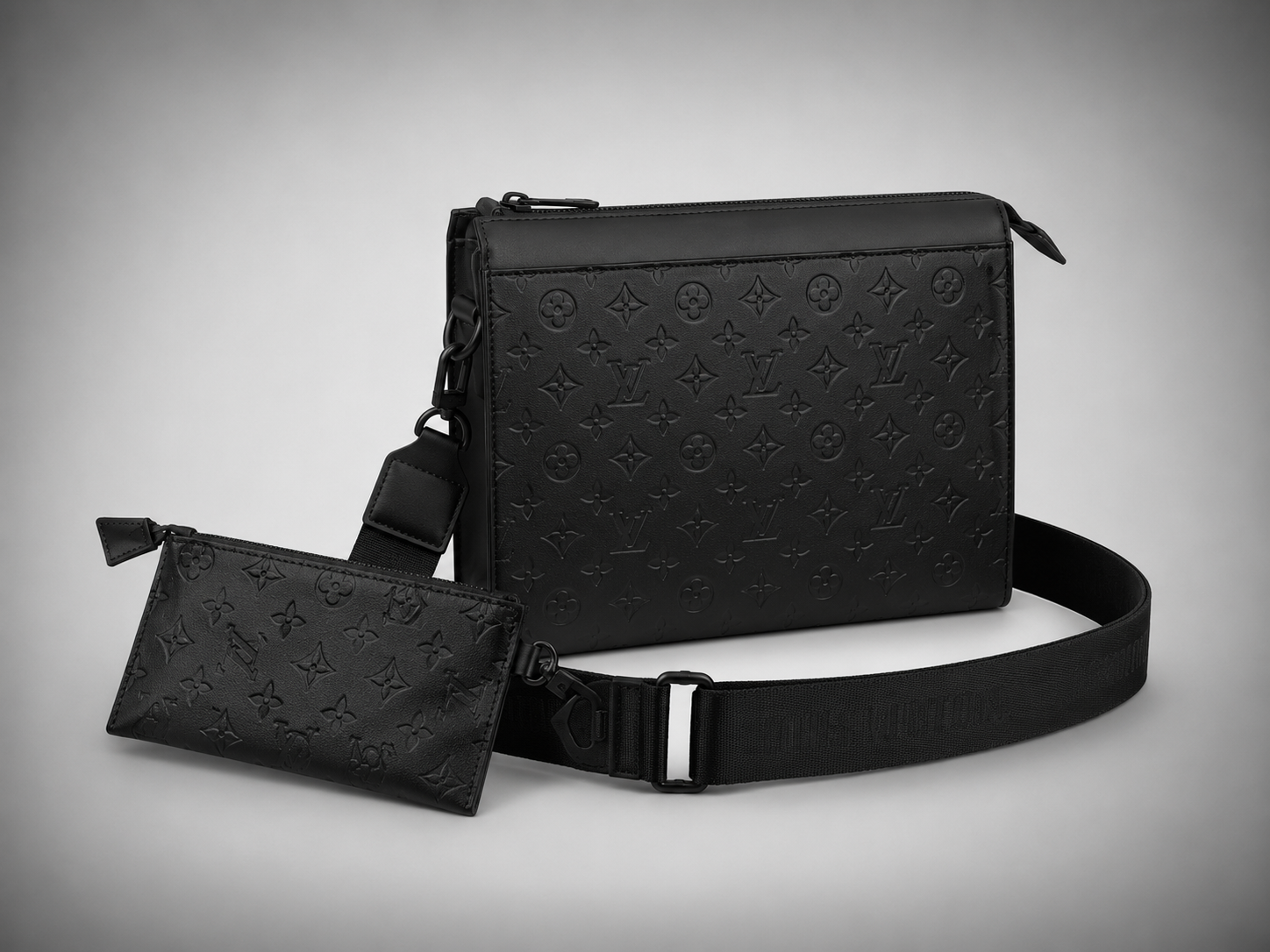 Louis Vuitton sac à bandoulière - Gaston cuir noir