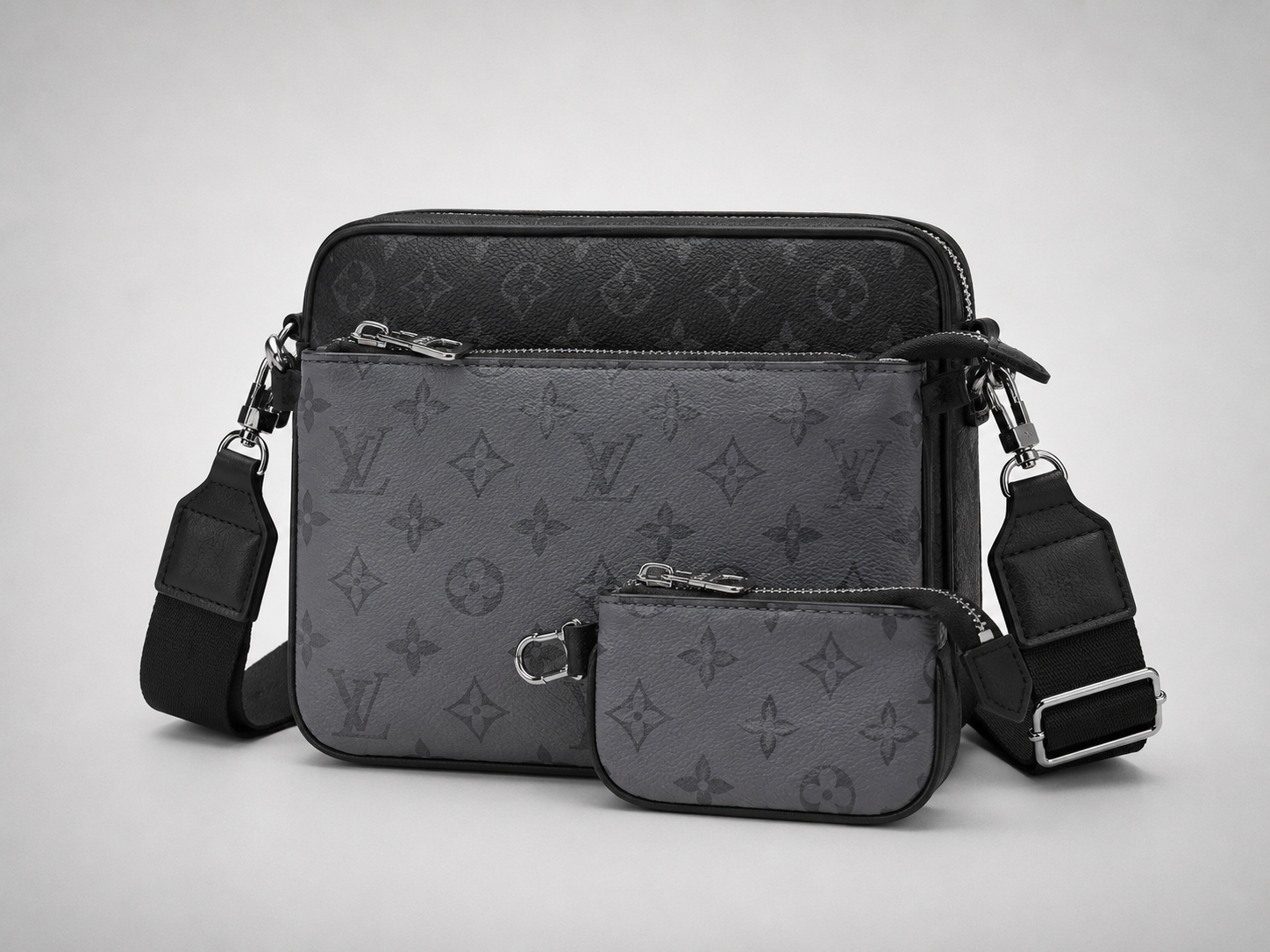 Louis Vuitton sac à bandoulière - trio messager gris