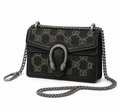 Gucci sac à main - dionysus suprême noir denim