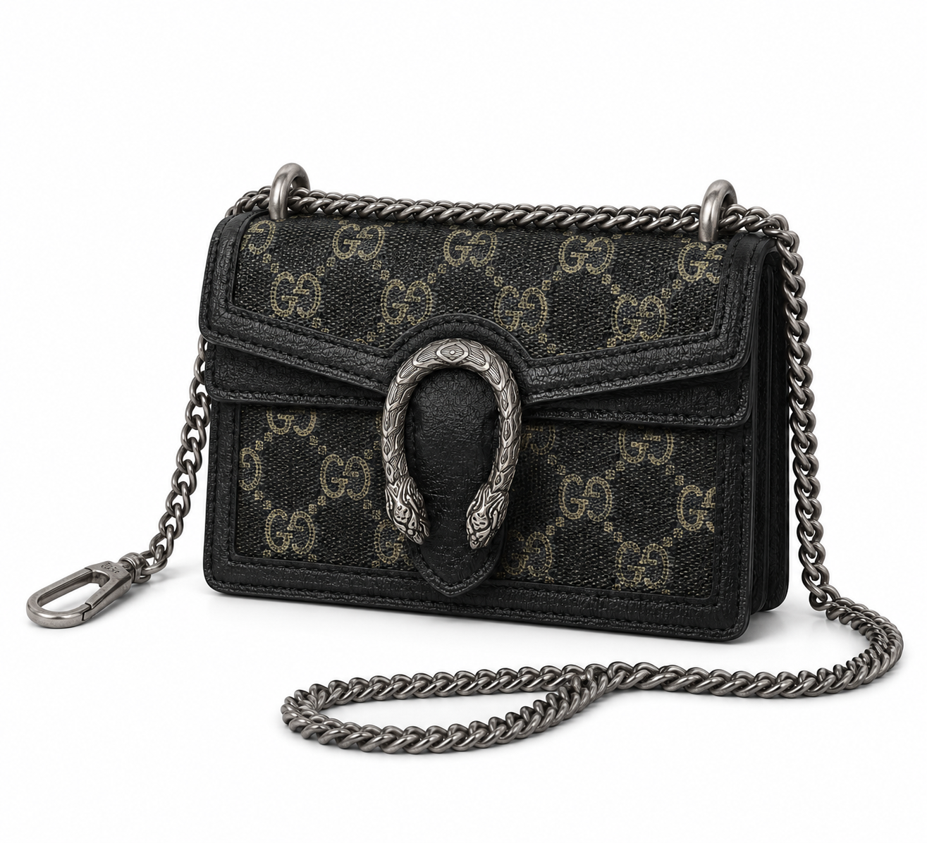 Gucci sac à main - dionysus suprême noir denim