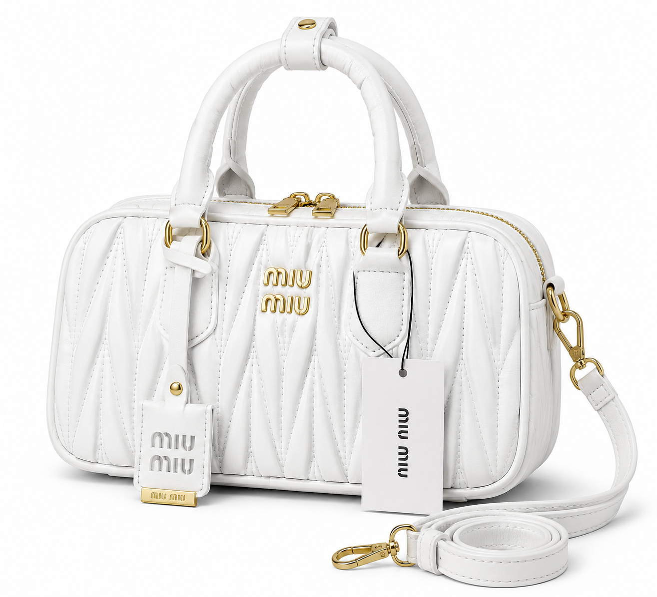 Miu miu sac à main - arcadie blanc