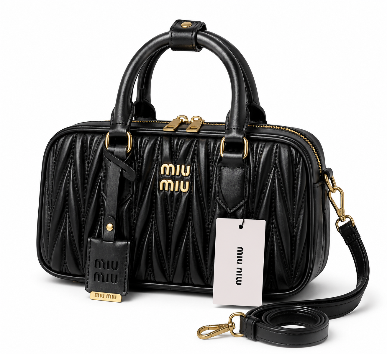 Miu miu sac à main - arcadie noir