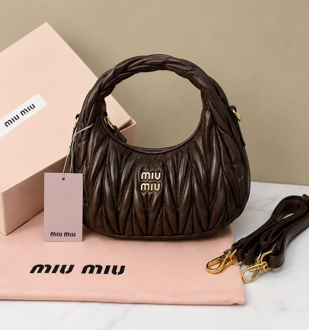 Miu Miu sac à main - wander marron