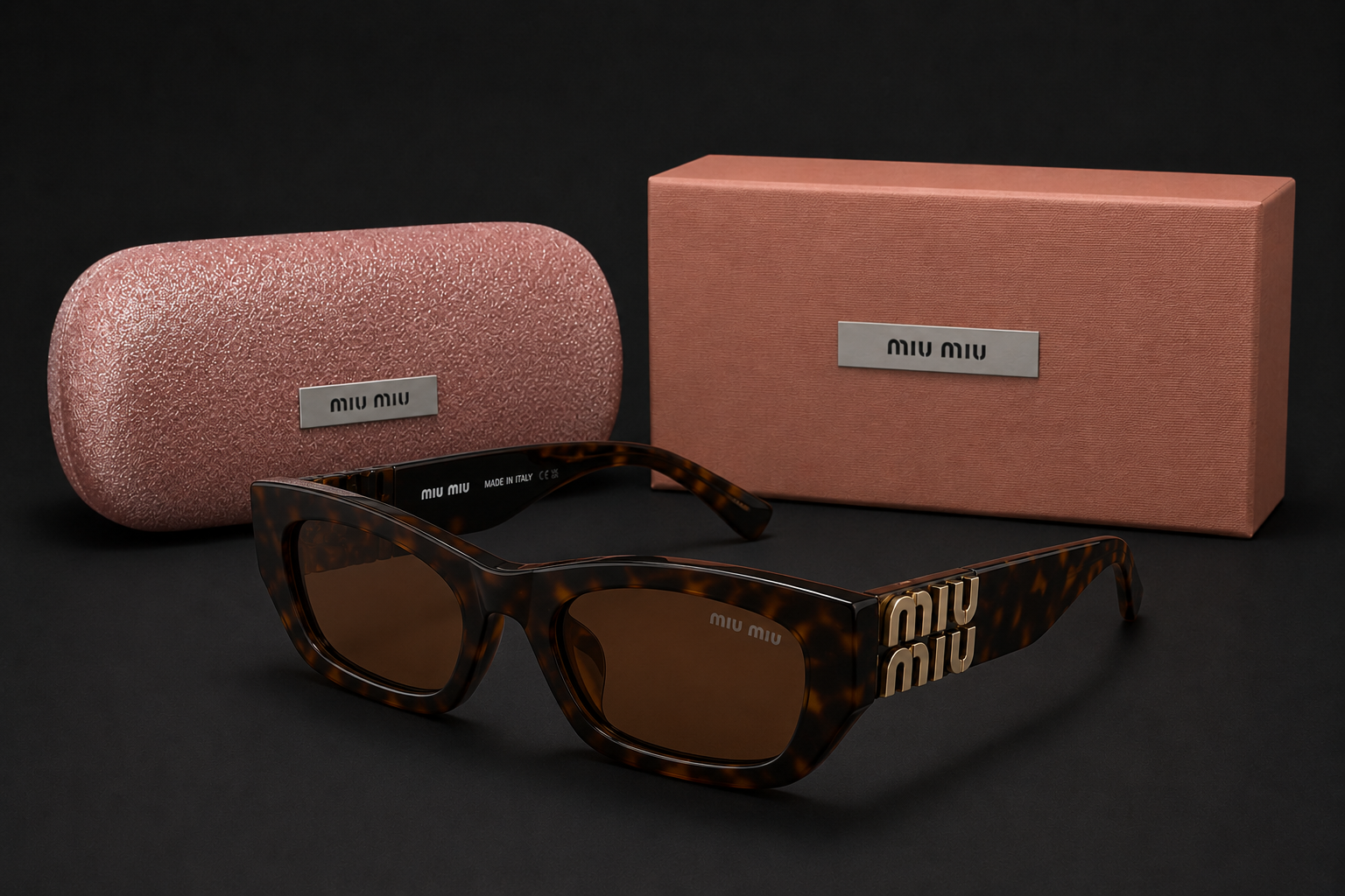Miu Miu lunette de soleil - B04S avec motif