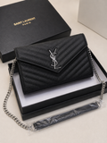Yves saint Laurent sac à main - cassandre noir logo argenté