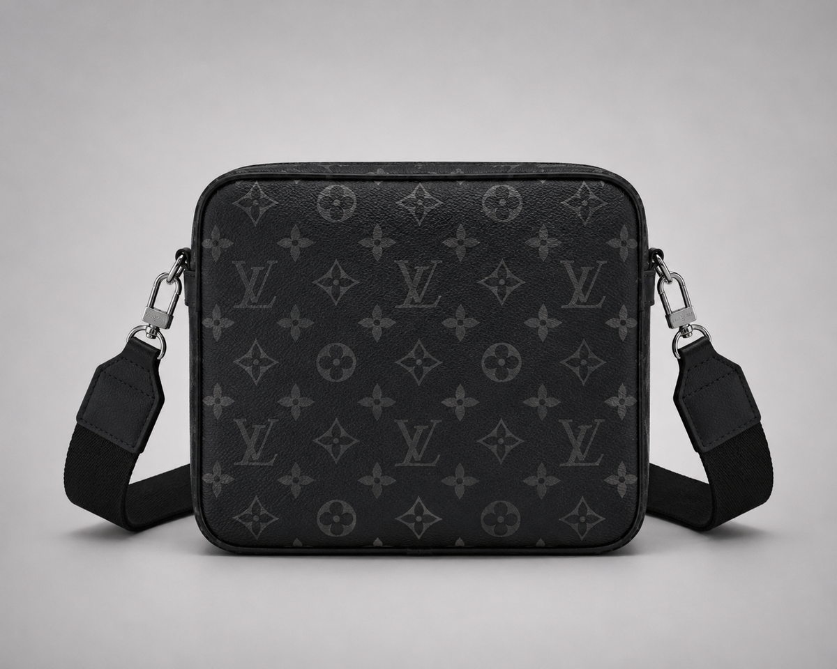 Sac à Bandoulière Louis Vuitton Trio Messager Blanc et Noir