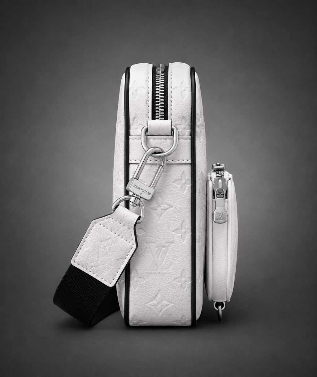Sac à Bandoulière Louis Vuitton Trio Messager Blanc