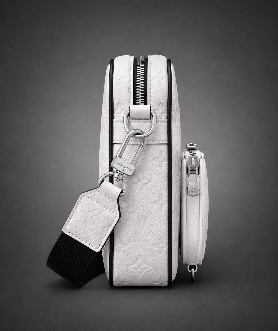 Sac à Bandoulière Louis Vuitton Trio Messager Blanc