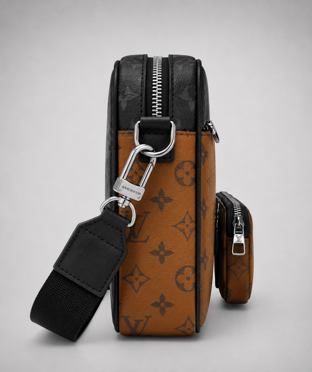 Sac à Bandoulière Louis Vuitton Trio Messager Monogramme
