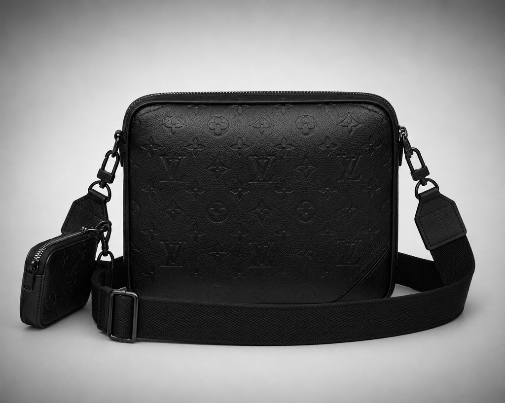 Sac Alpha Messager Louis Vuitton Noir Taiga