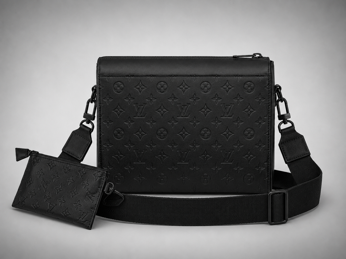 Sac à Bandoulière Louis Vuitton Gaston Cuir Noir