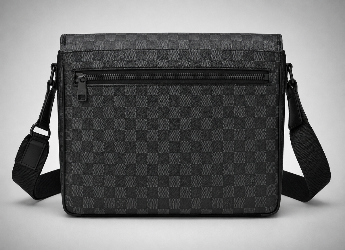 Sac à Bandoulière Louis Vuitton District Gris Motif