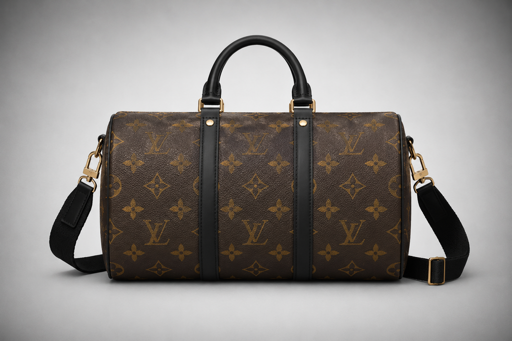 Sac à Bandoulière Louis Vuitton Keepall 25 Marron