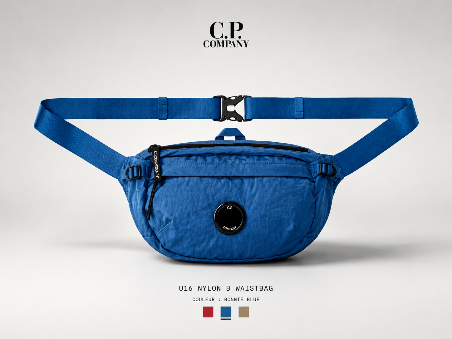 CP company - U16 NYLON B WAISTBAG bleu